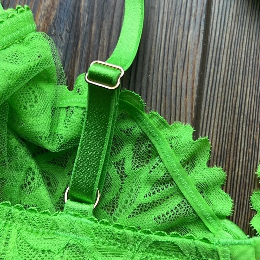 NWT Savage x Fenty Not Sorry Ultra Demi Unlined Lace Bra 38C